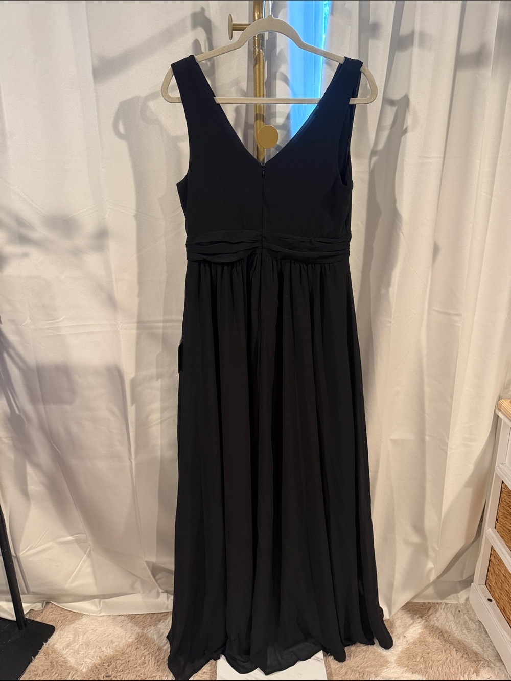 Lulu's Heavenly Hues Black Maxi Dress large $99 still on lulus site - Picture 9 of 13